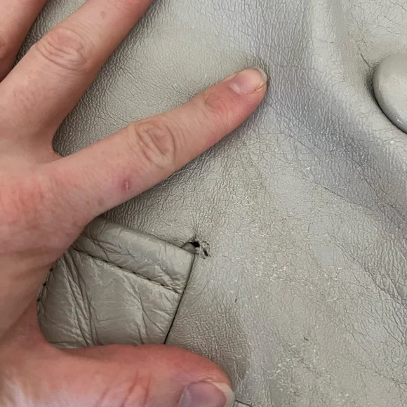 Vintage 60s/70s Fur leather Collar Coat - Picture 6 of 16